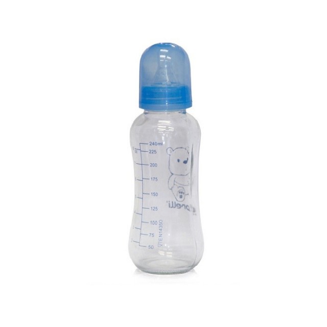 LORELLI STAKLENA FLAŠICA (PLAVA) 240ML - Online Apoteka LORELLI STAKLENA FLAŠICA (PLAVA) 240ML